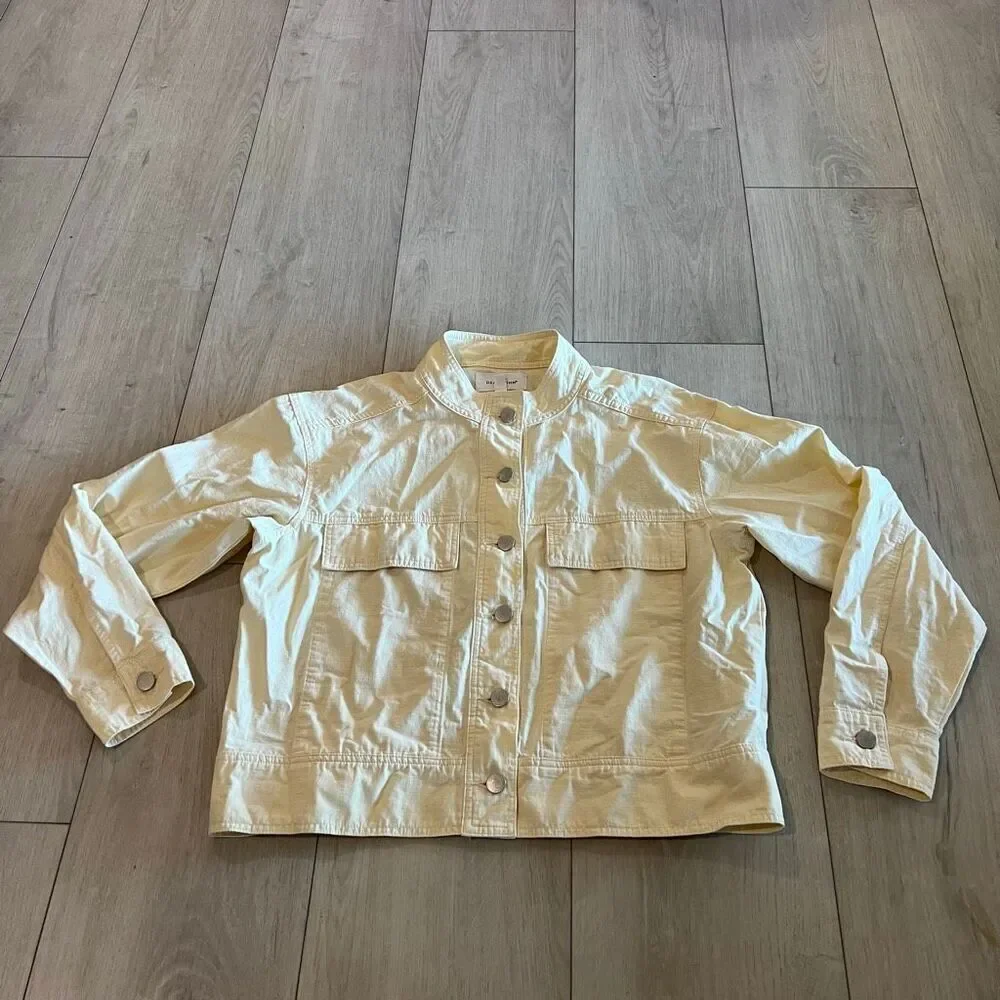 Anthropologie Dear John Collarless Utility Jacket size s